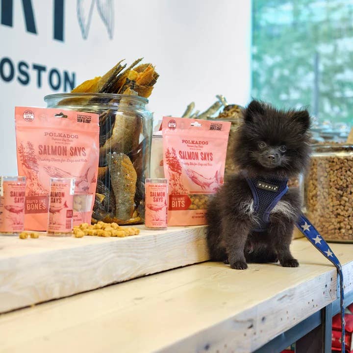 Polkadog - Salmon Says Training Bits Crunchy Dog & Cat Treats