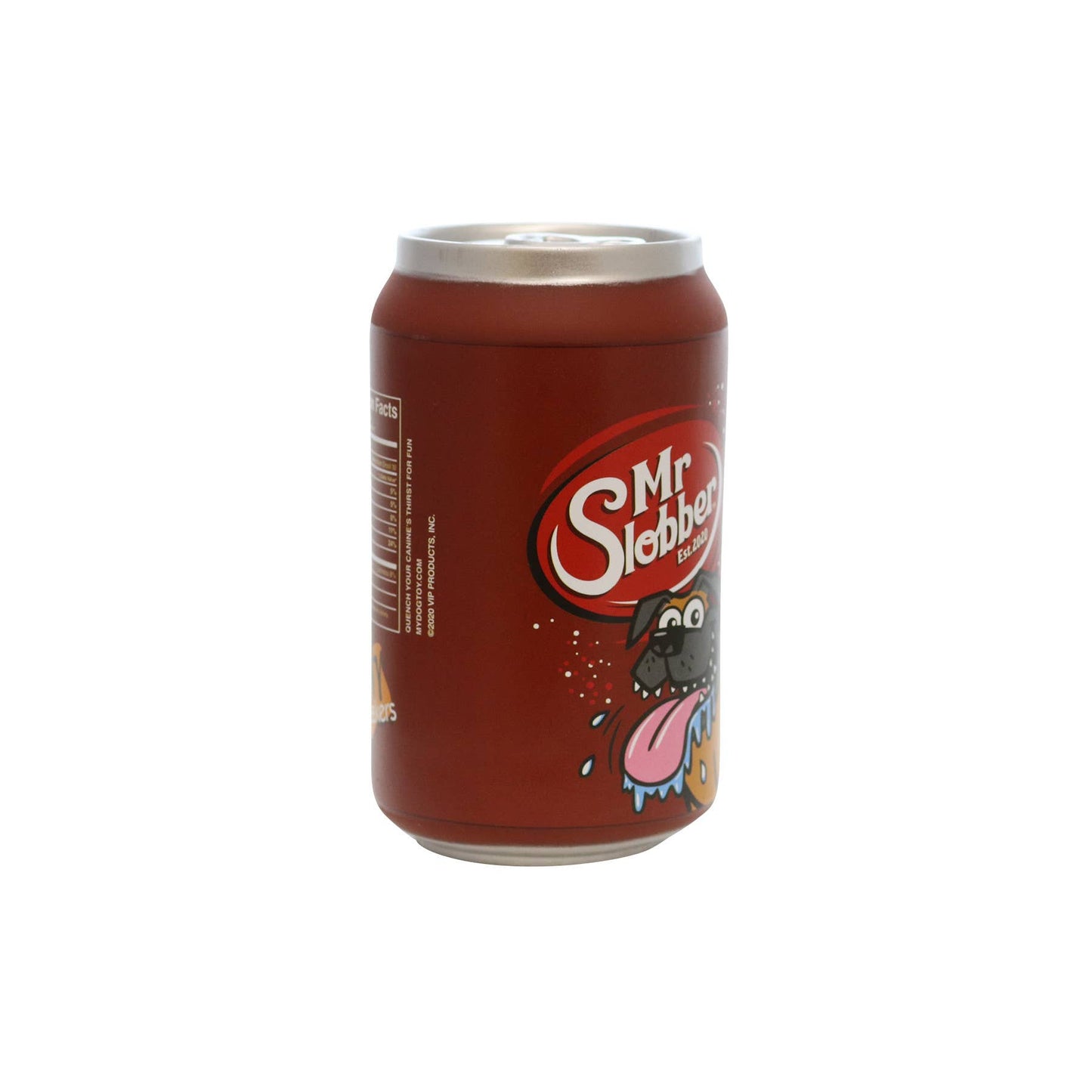 Silly Squeaker Soda Can Mr Slobber, Squeaky Novelty Dog Toy