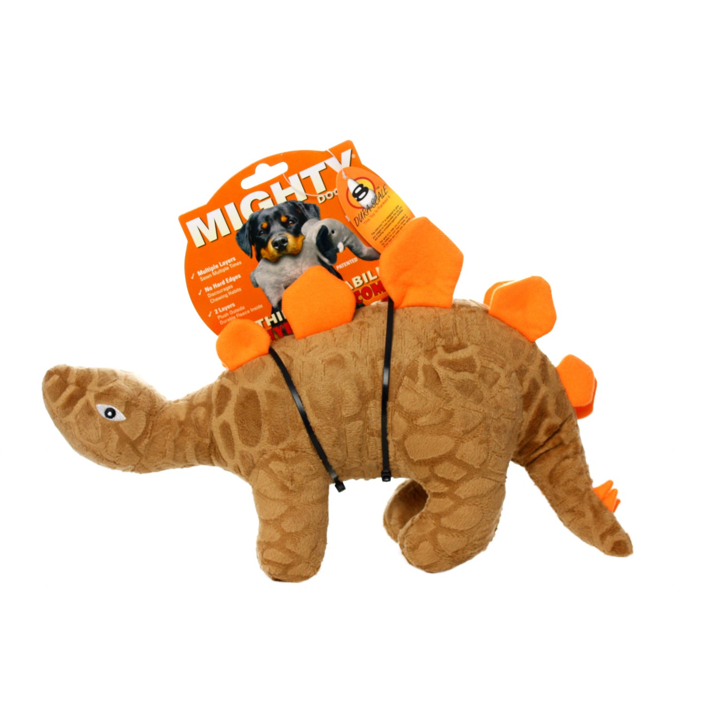 Mighty Dinosaur Stegosaurus, Plush, Squeaky Dog Toy