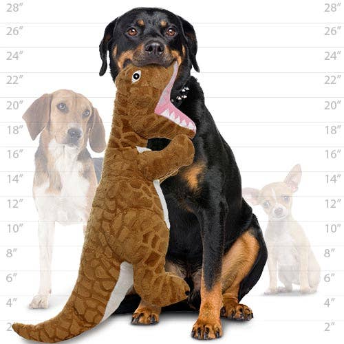 Mighty Dinosaur TRex, Plush, Squeaky Dog Toy