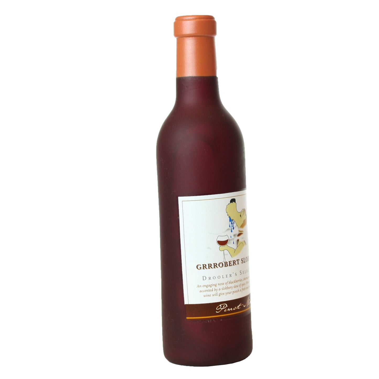 Silly Squeaker Wine Grrrobert Slobbery, Squeaky Dog Toy