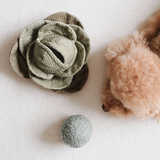 Lambwolf Collective: CABBAGE POP//ENRICHMENT DOG TOY: Green / Medium