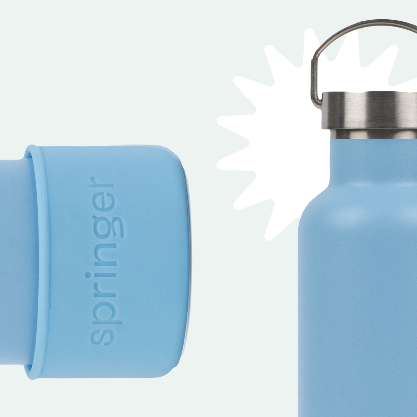 Springer Pets - Dog & Me 24oz Insulated Water Bottle - Sky Blue