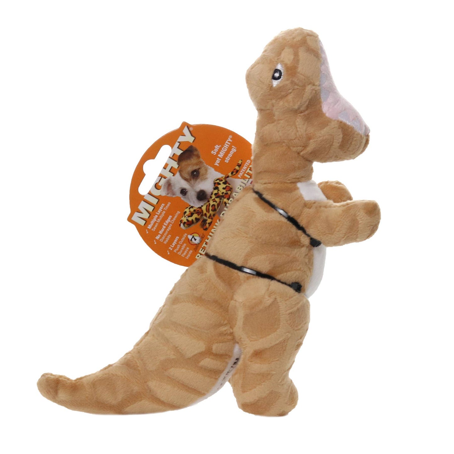 Mighty Jr Dinosaur TRex, Plush, Squeaky Dog Toy