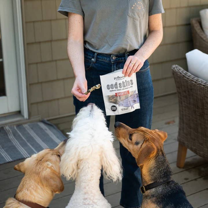 Polkadog - Cod Skins Jerky Shorties Crunchy Dog & Cat Treats