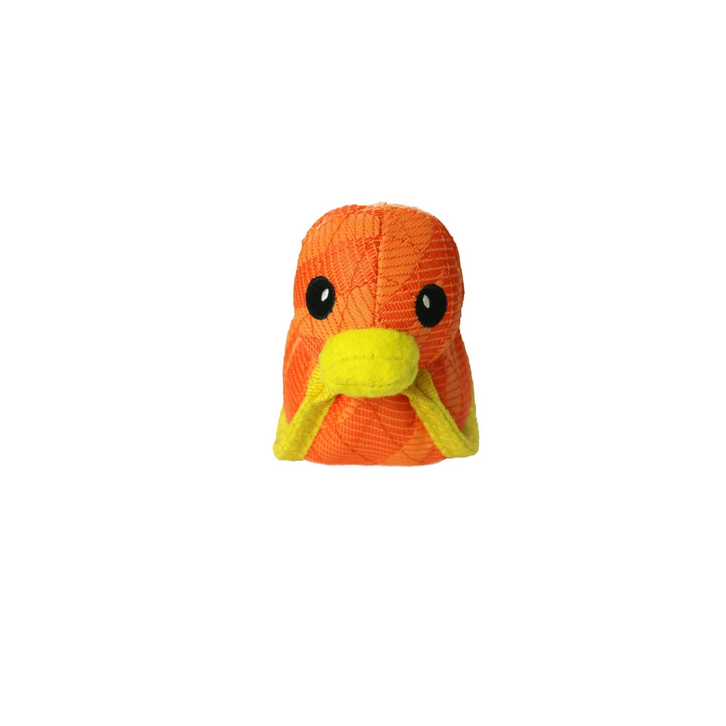 DuraForce Duck Tiger - Orange, Durable, Squeaky Dog Toy