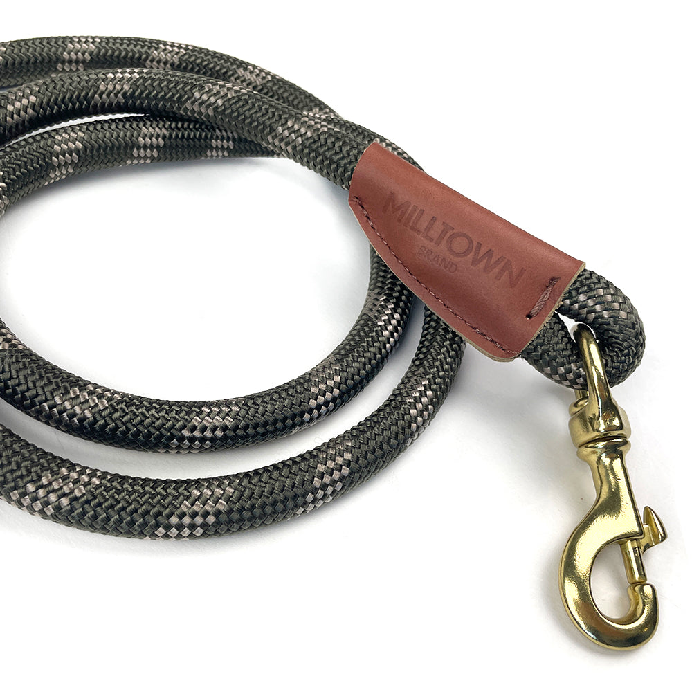 Milltown Rope Leash - Olive