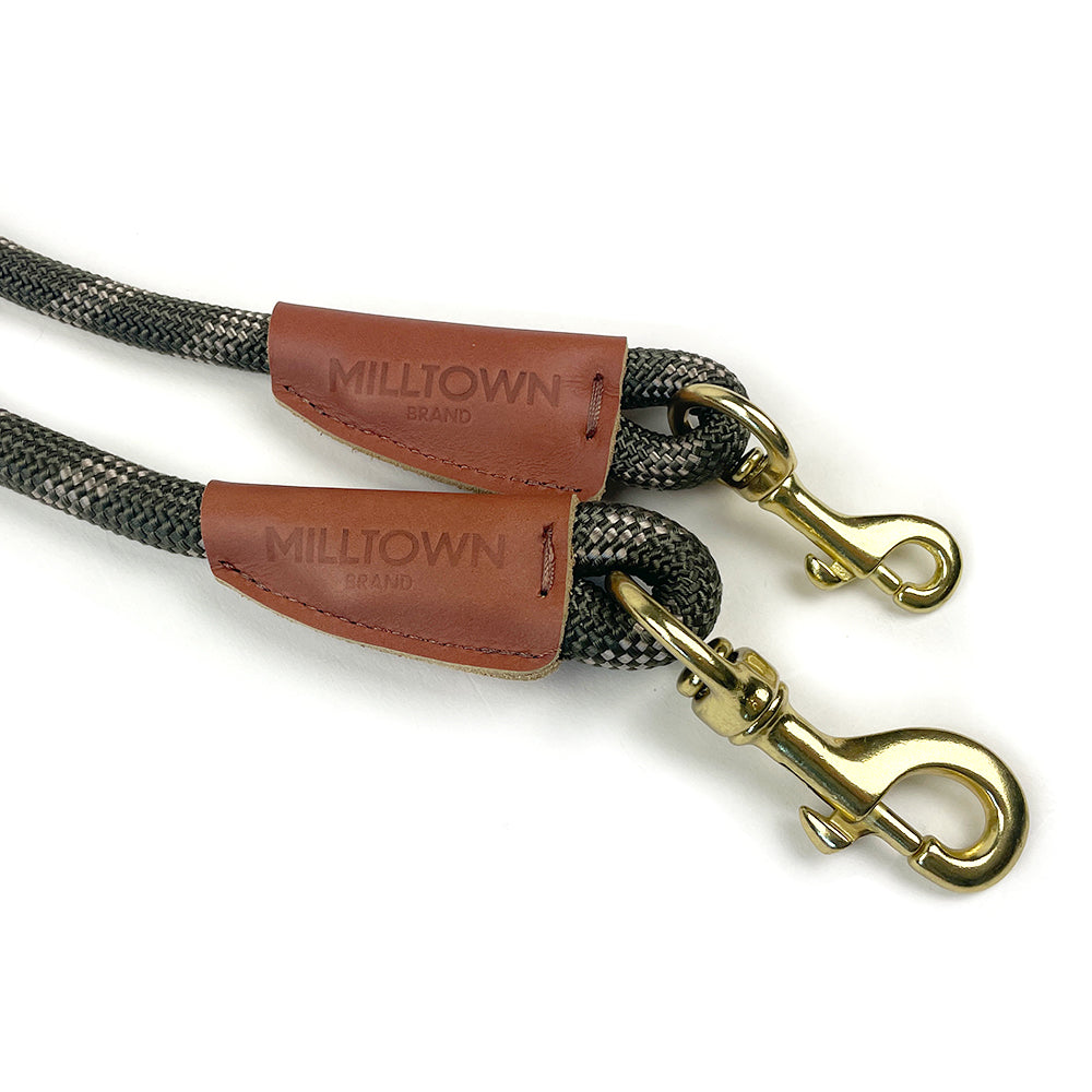 Milltown Rope Leash - Olive