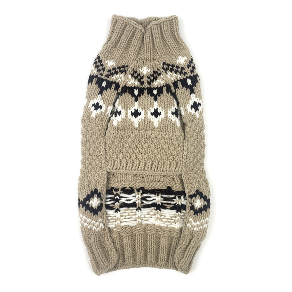 Chilly Dog Sweater - Sandy Canble Knit