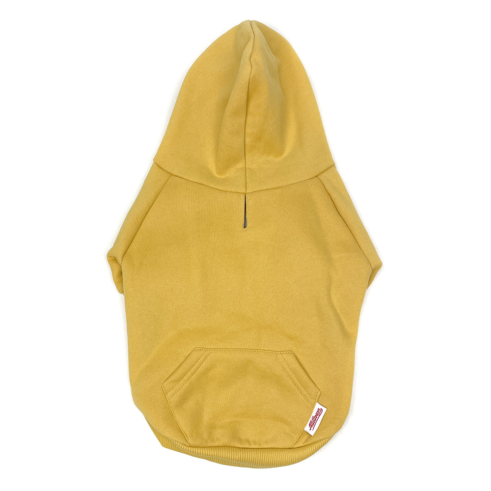 Zip Up Dog Hoodie  - Mustard Yellow