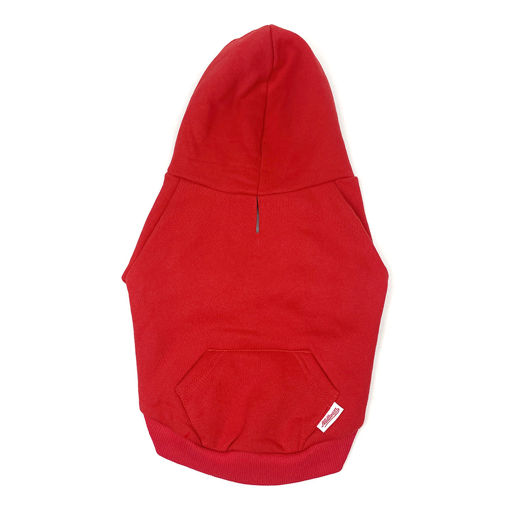 Zip Up Dog Hoodie  - Vintage Red