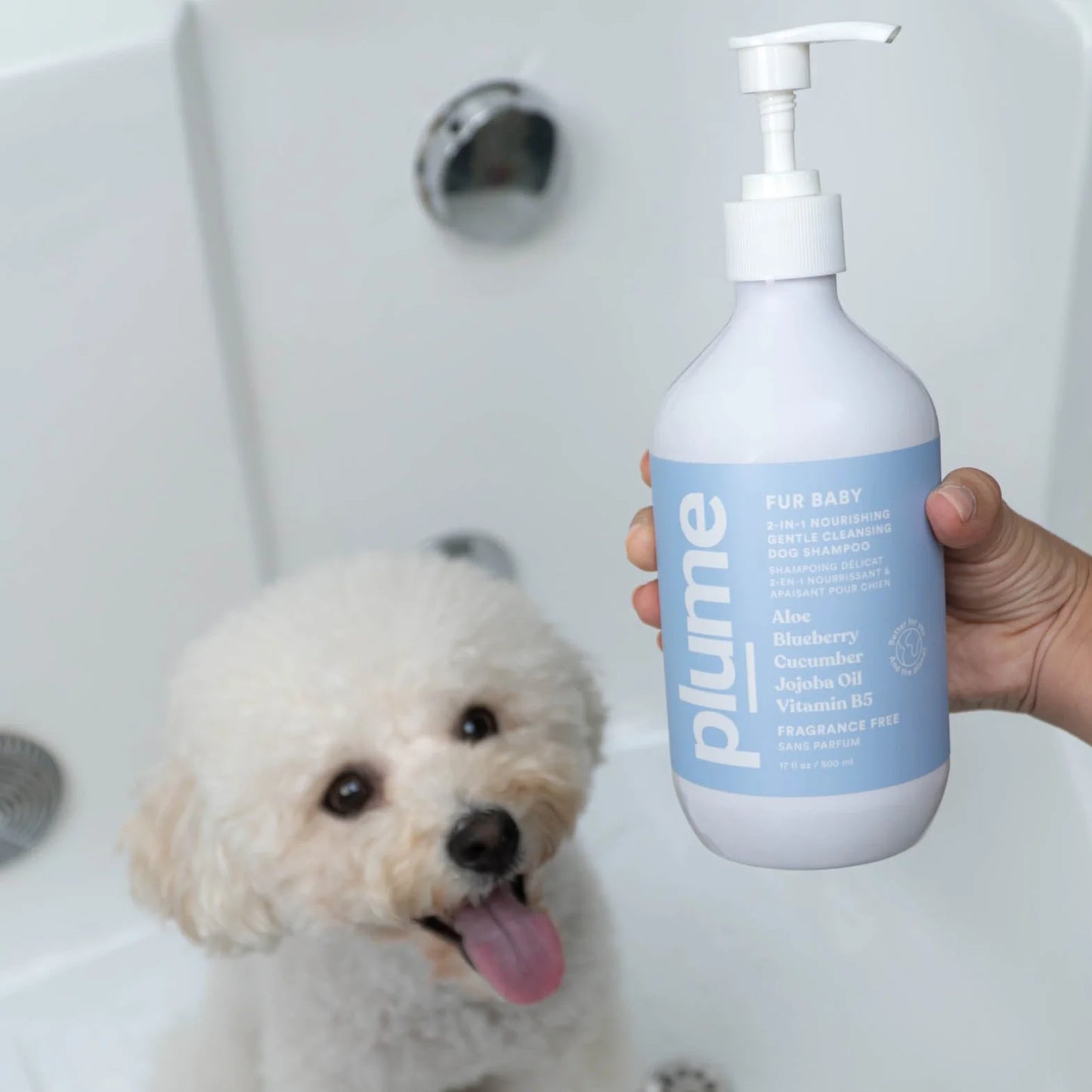 Plume Care - Natural, Soothing & Nourishing Pet Shampoo for Sensitive Skin - Fragrance Free