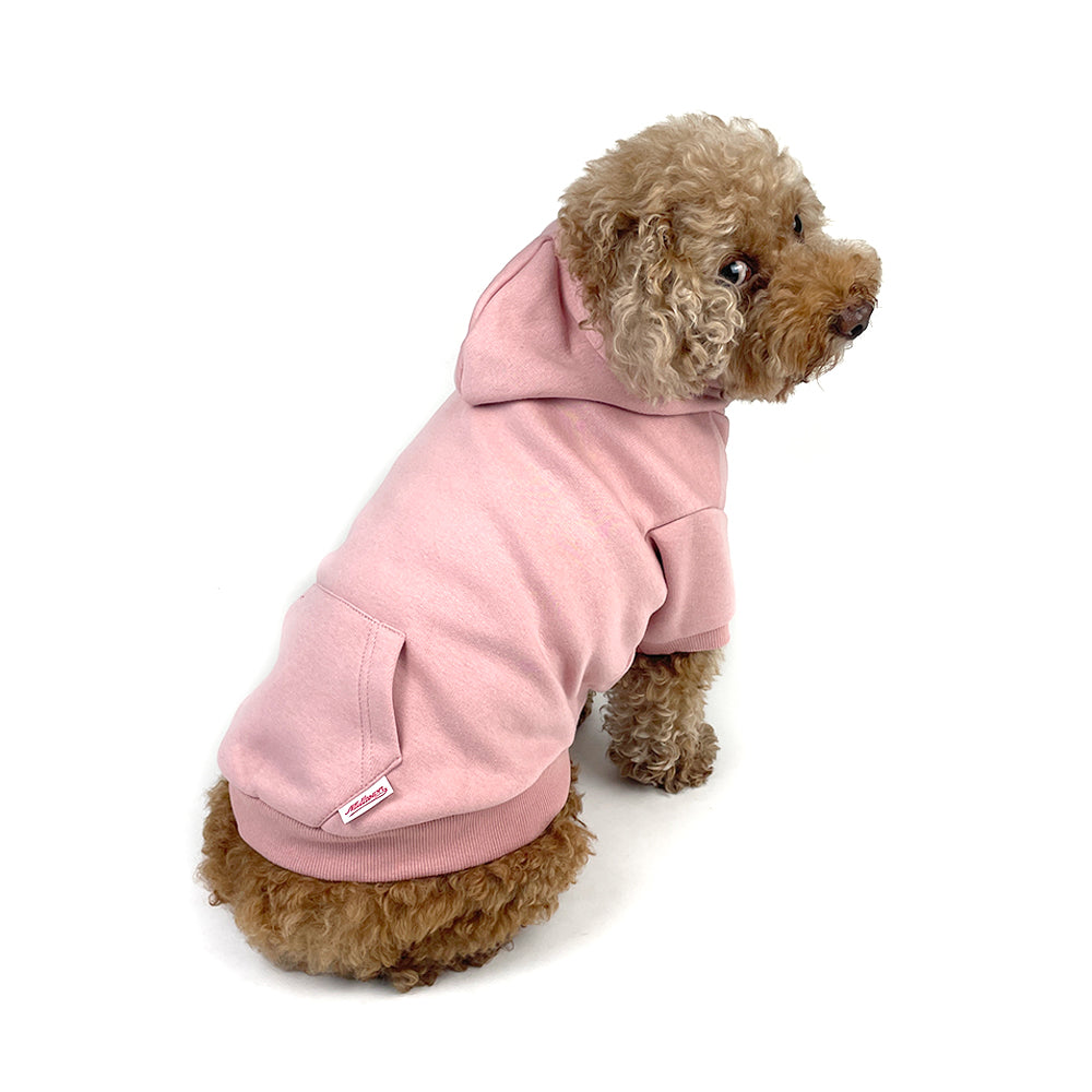 Pullover Dog Hoodie - Dusty Pink