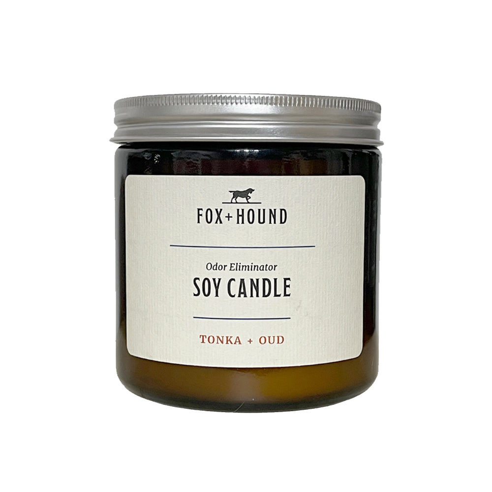 Fox + Hound - Odor Eliminating Soy Candle - Tonka Oud