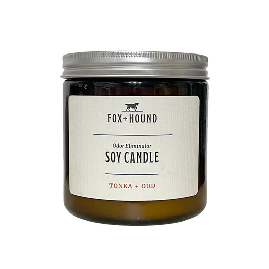 Fox + Hound - Odor Eliminating Soy Candle - Tonka Oud