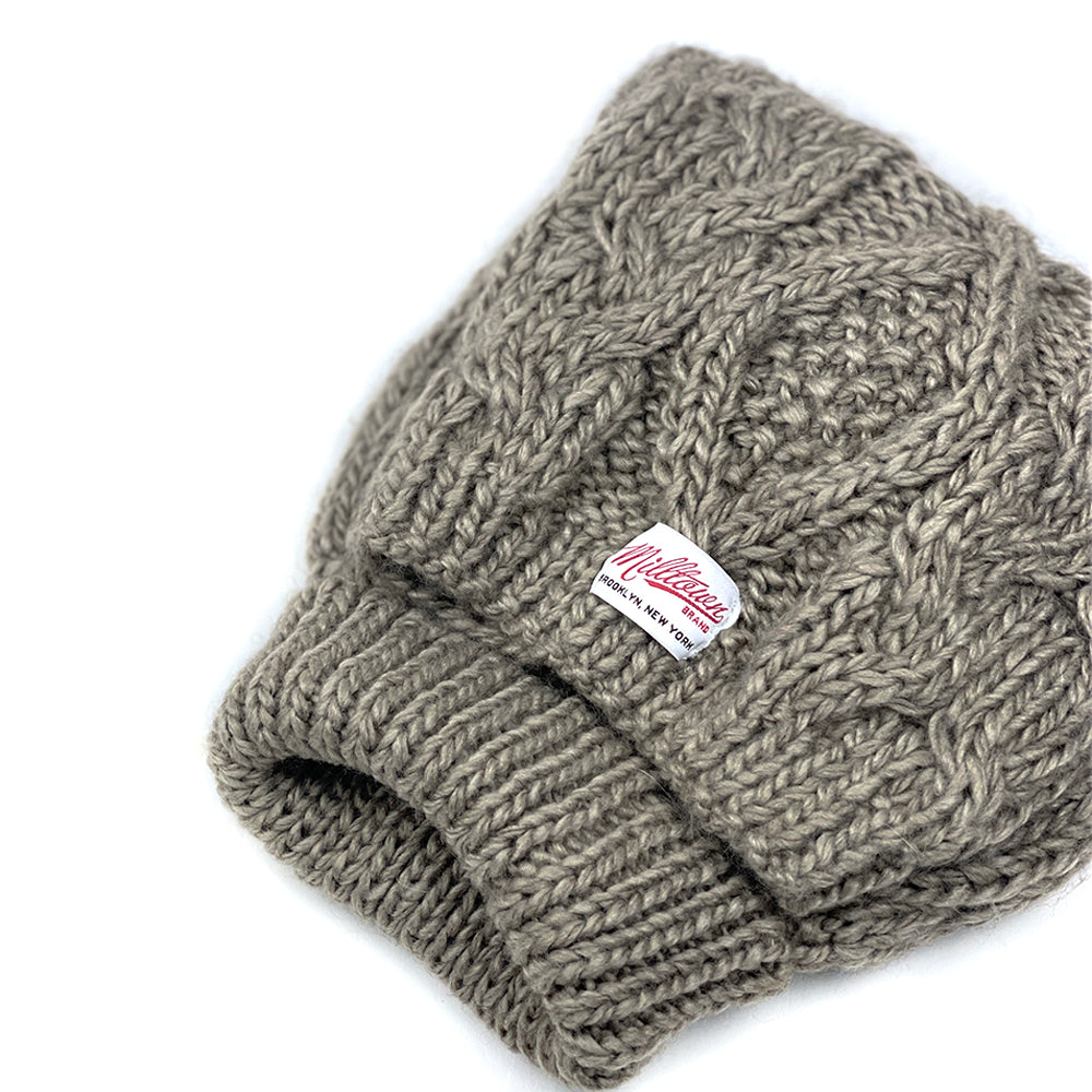 Fisherman Cable Knit Dog Sweater - Beige