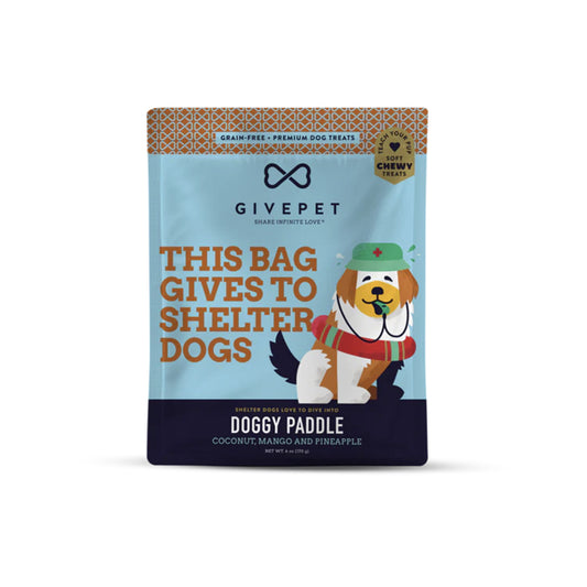 GivePet - Soft Baked Dog Treats - Doggy Paddle - Coconut, Mango, Pineapple