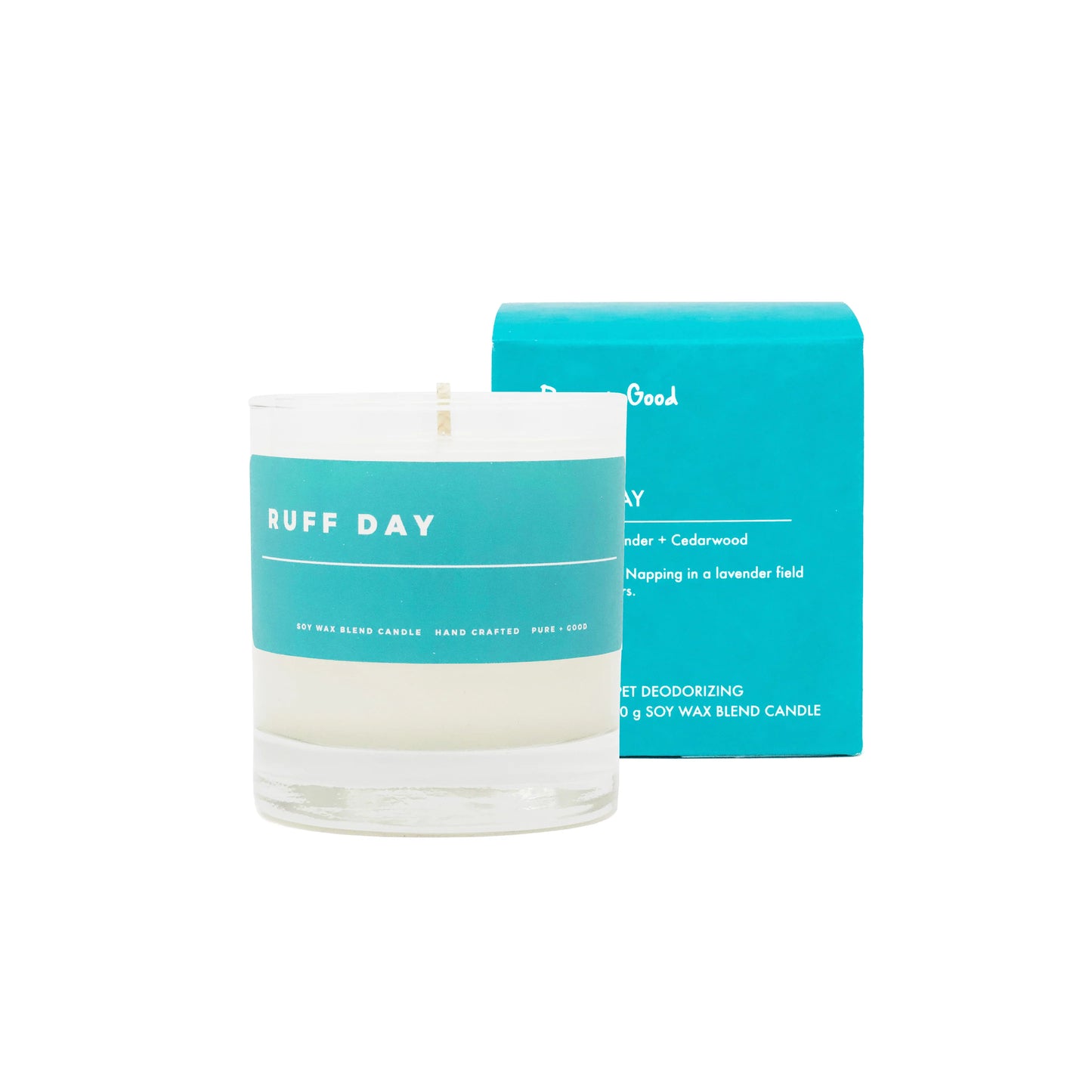 Pure + Good - Deodorizing Candle : Ruff Day Lavender + Cedarwood