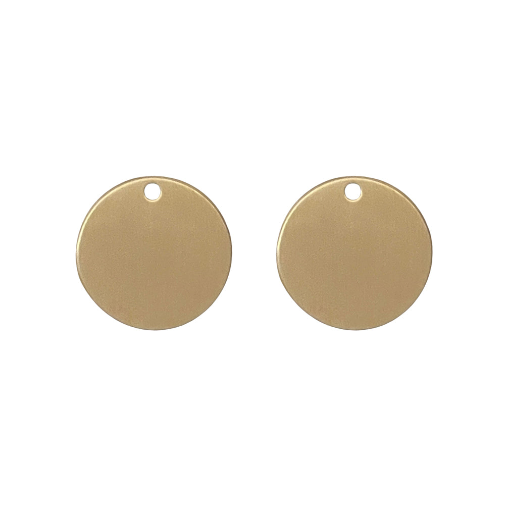 Solid Brass Pet ID Tag – Round