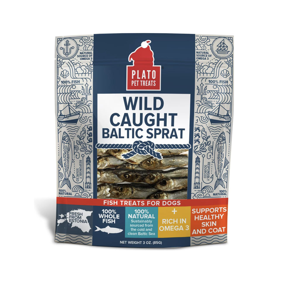 Plato Pet Treats Baltic Sprat 3oz