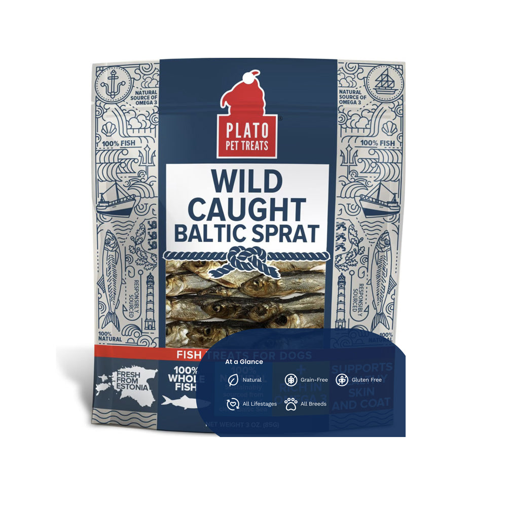 Plato Pet Treats Baltic Sprat 3oz