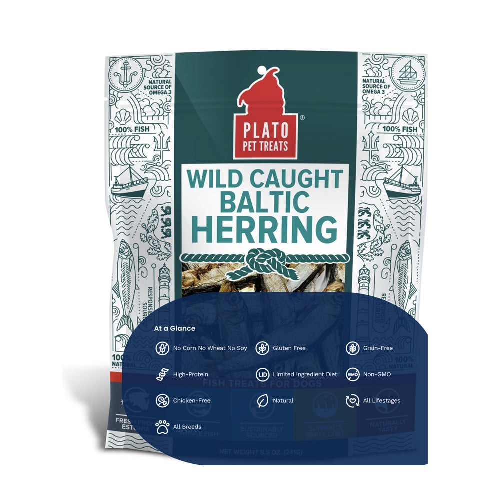 Plato Pet Treats Baltic Herring 3 oz