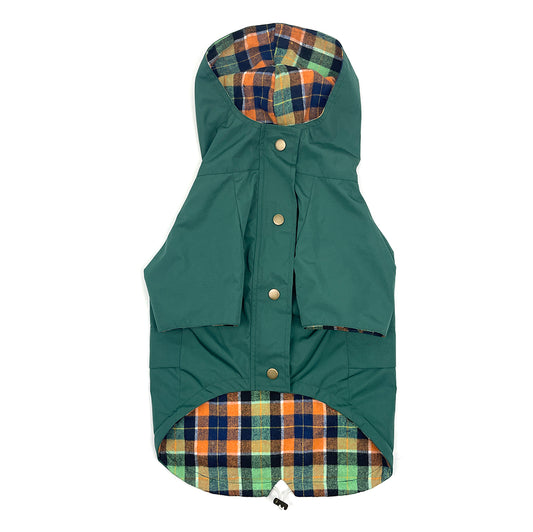 Dog Rain Jacket - Forest Green