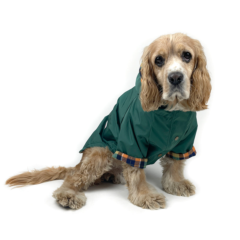 Dog Rain Jacket - Forest Green