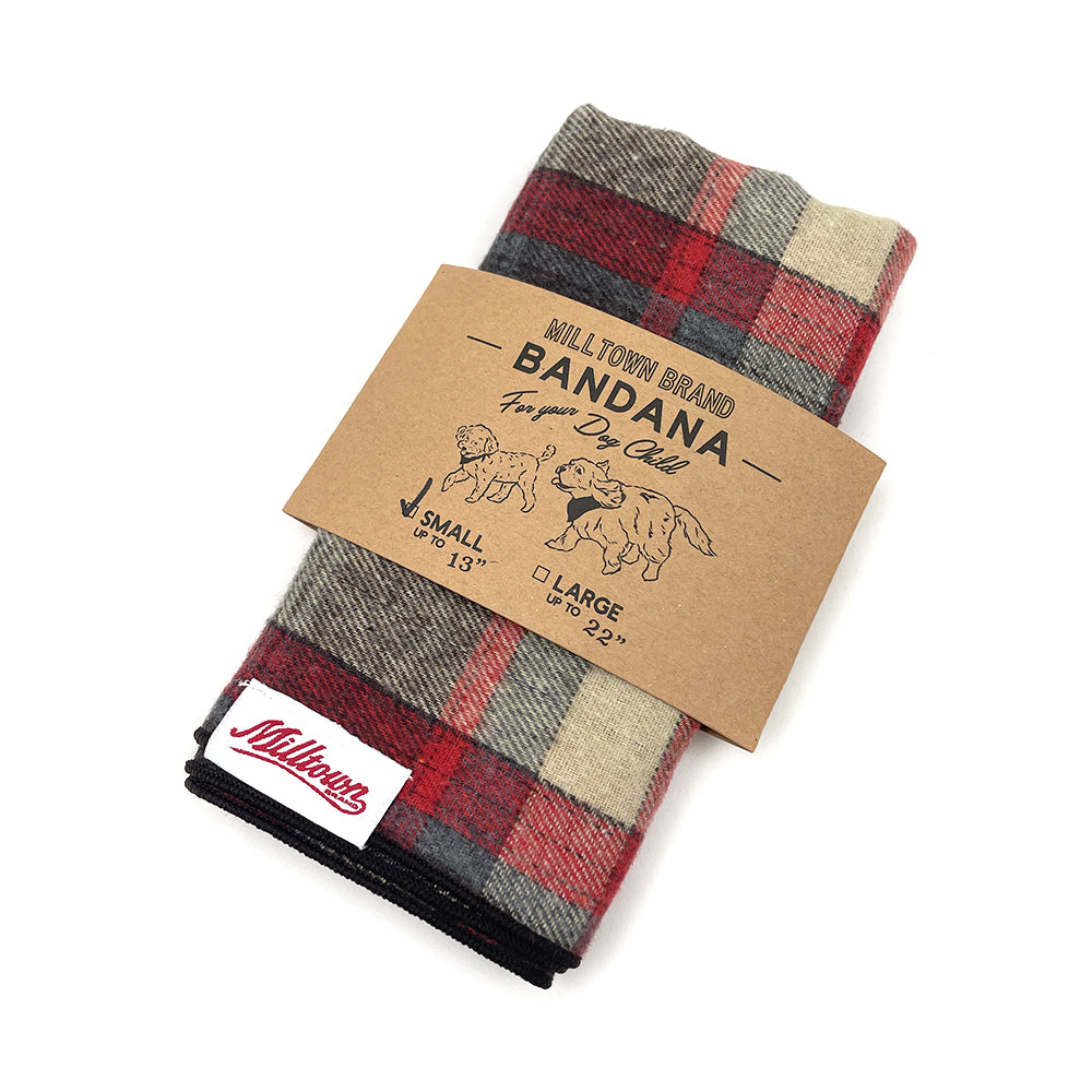 Square Dog Bandana - Camp Fire Plaid