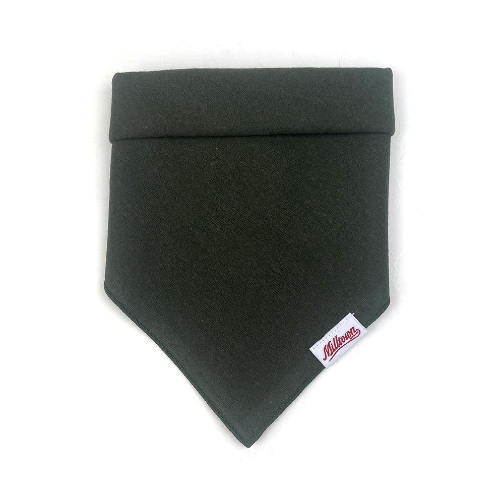 Square Dog Bandana - Olive Green