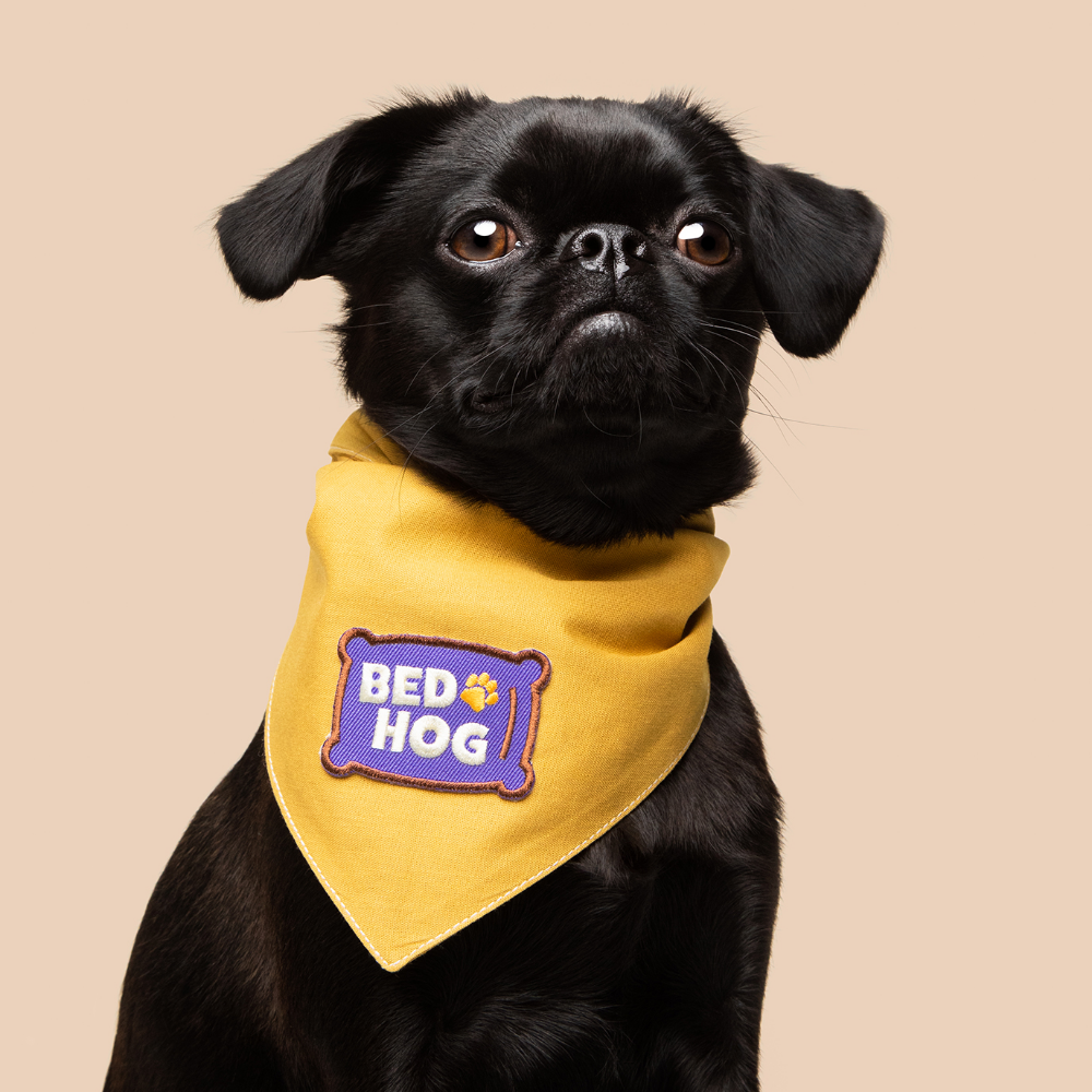 Scout's Honor - Bed Hog iron-on patch for dogs