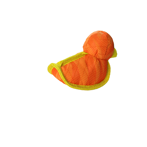 DuraForce Duck Tiger - Orange, Durable, Squeaky Dog Toy