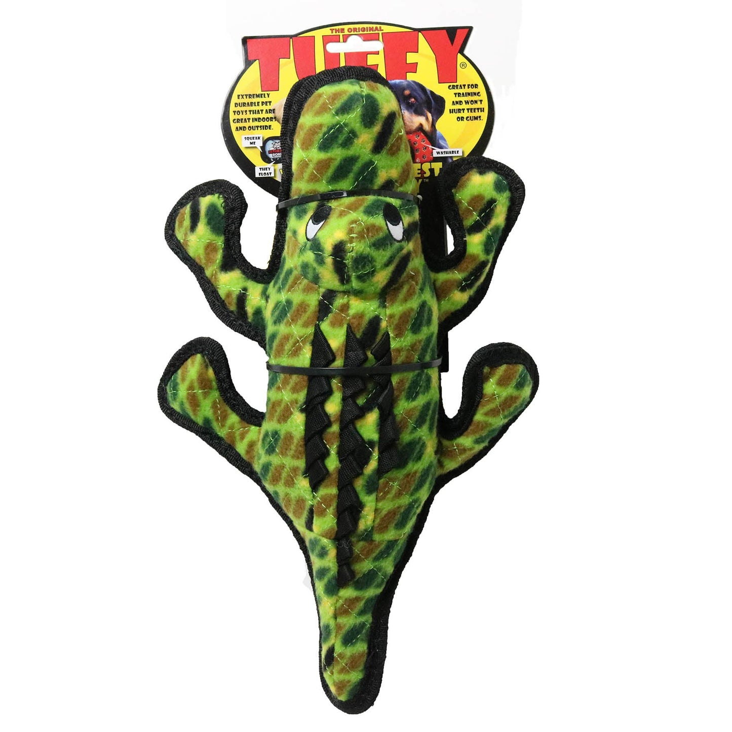 Tuffy Ocean Alligator - Medium, Durable, Squeaky Dog Toy: Medium