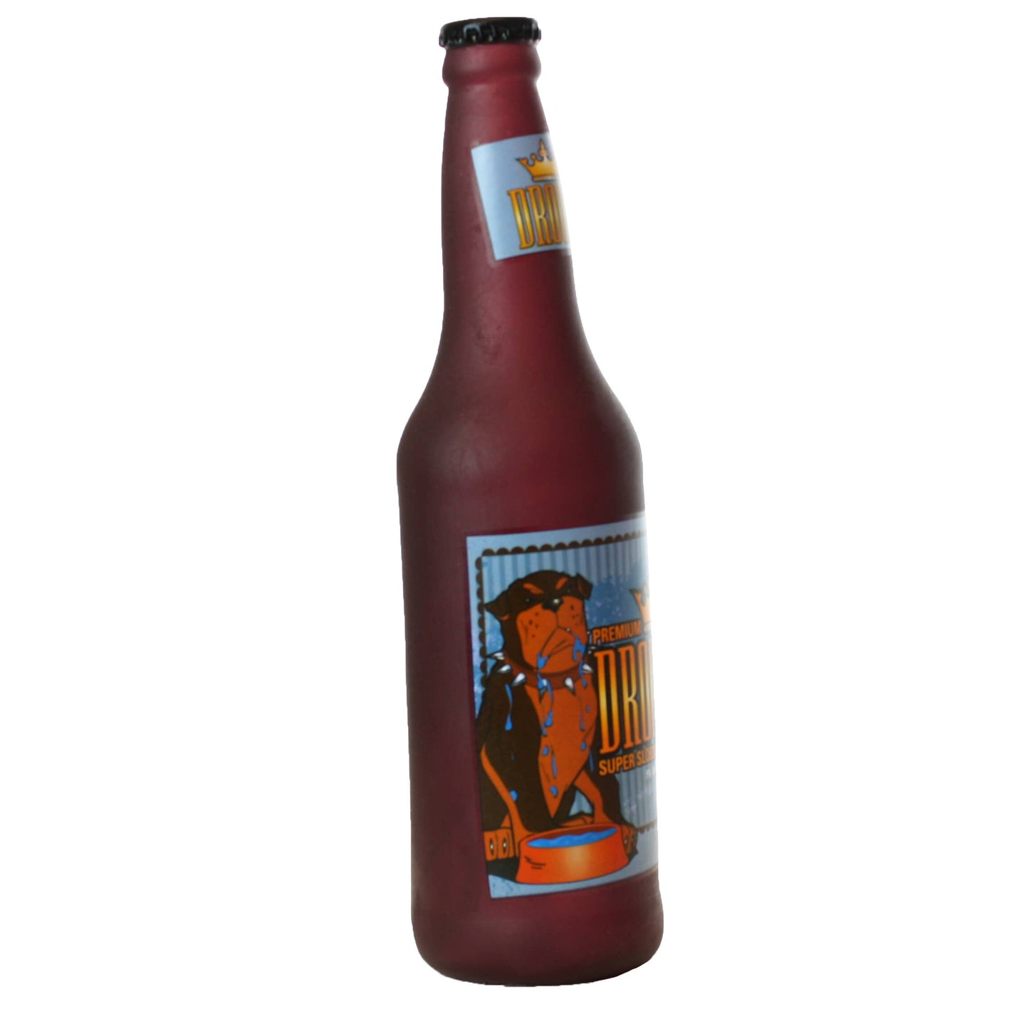 Silly Squeaker Beer Bottle Drools, Squeaky Novelty Dog Toy