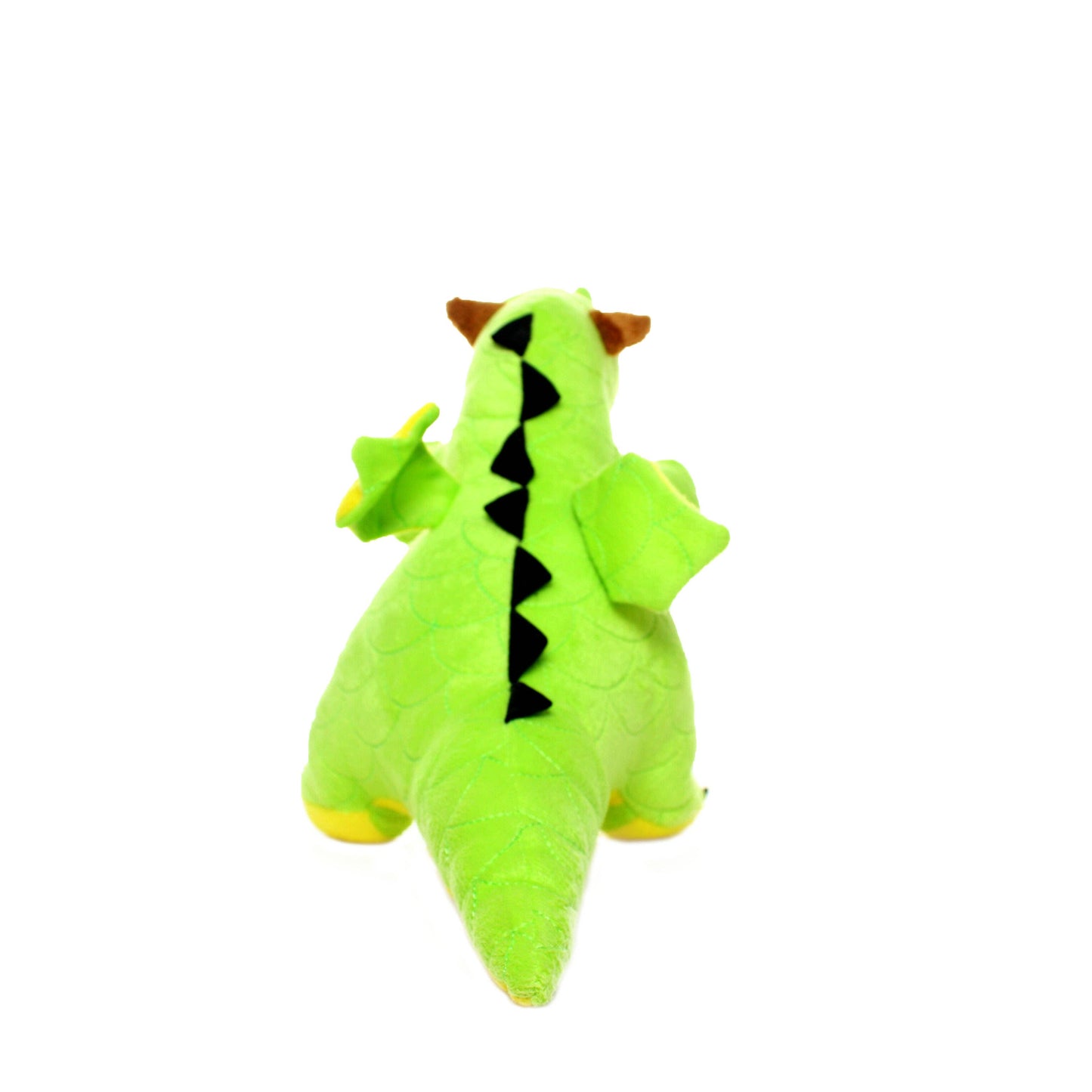 Mighty Dragon - Green, Plush, Squeaky Dog Toy