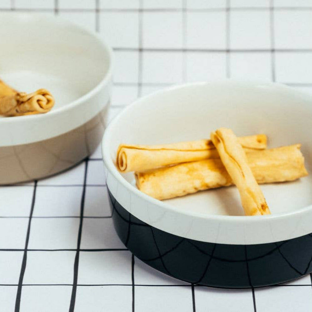 Waggo - Dipper Ceramic Dog Bowl - Cloud