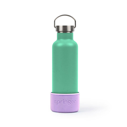 Springer Pets - Dog & Me 24oz Insulated Water Bottle - Springer Green / Lilac