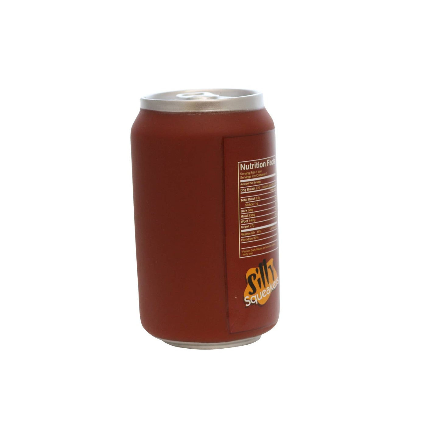 Silly Squeaker Soda Can Mr Slobber, Squeaky Novelty Dog Toy
