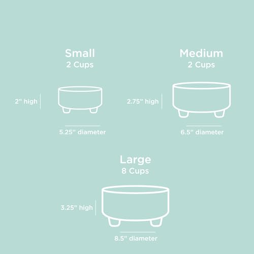 Waggo - Uplift Bowl Ceramic Dog Bowl - Speckle