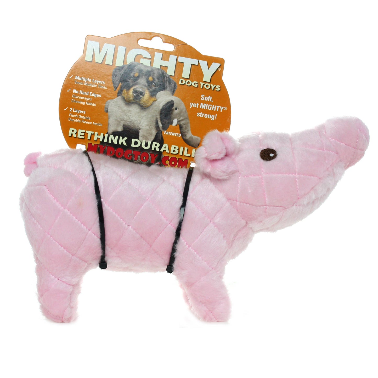 Mighty Farm Piglet, Plush, Squeaky Dog Toy