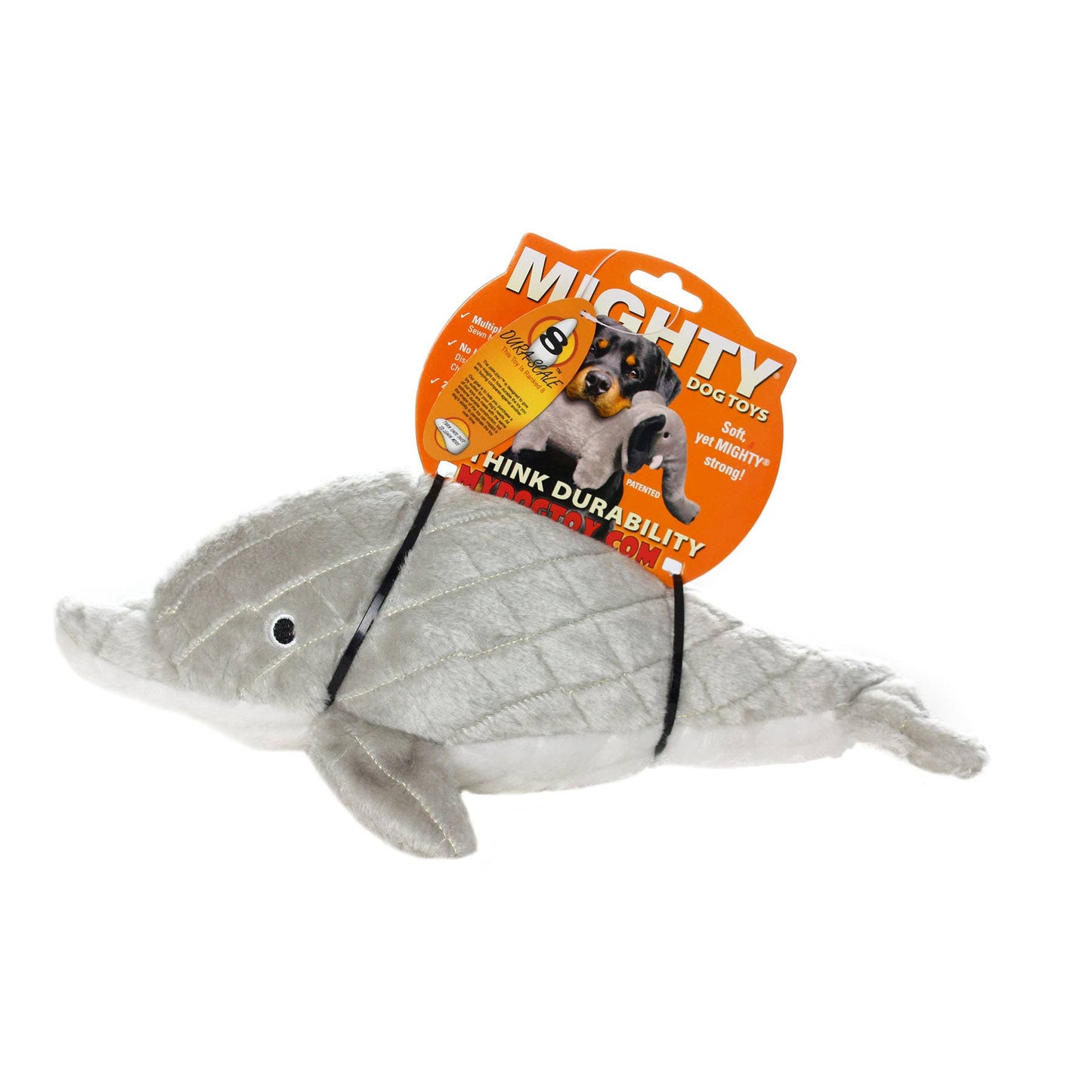 Mighty Ocean Dolphin, Plush, Squeaky Dog Toy