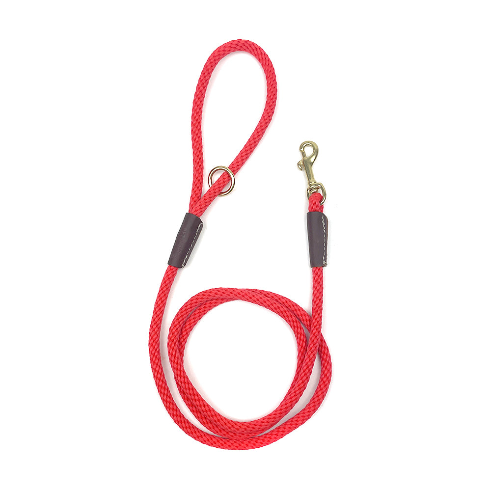 Mendota Dog Rope Leash - Red