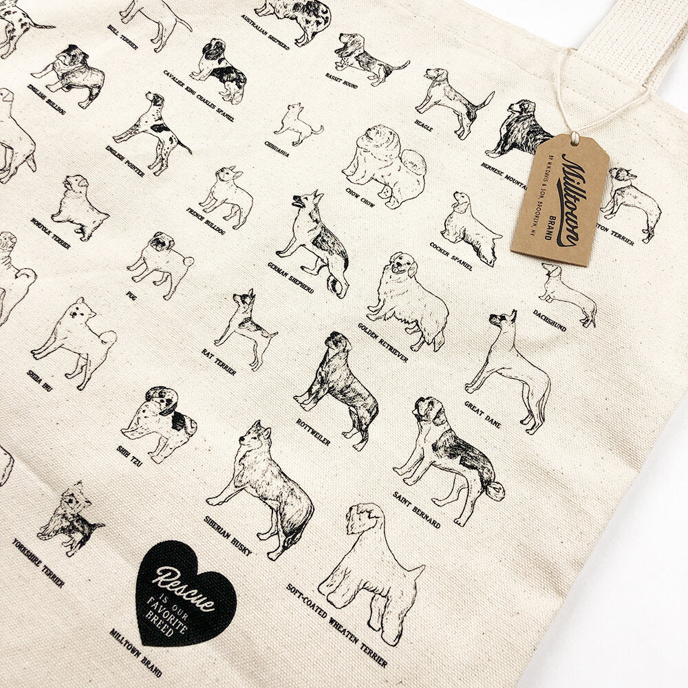 Dog Breeds Tote Bag