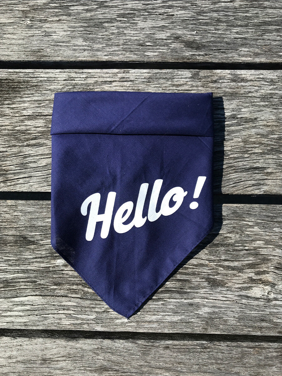 Dog Bandana - Hello!