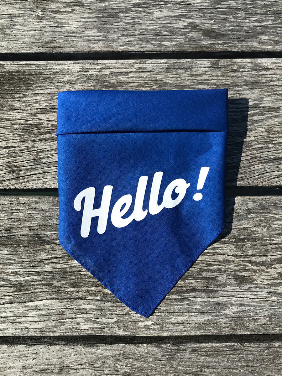 Dog Bandana - Hello!