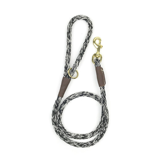 Mendota Dog Rope Leash - Salt & Pepper