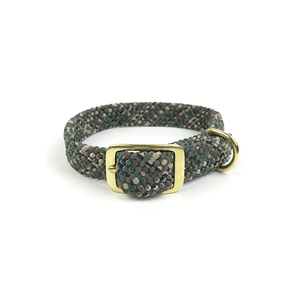 Mendota Double Braided Dog Collar - Camo