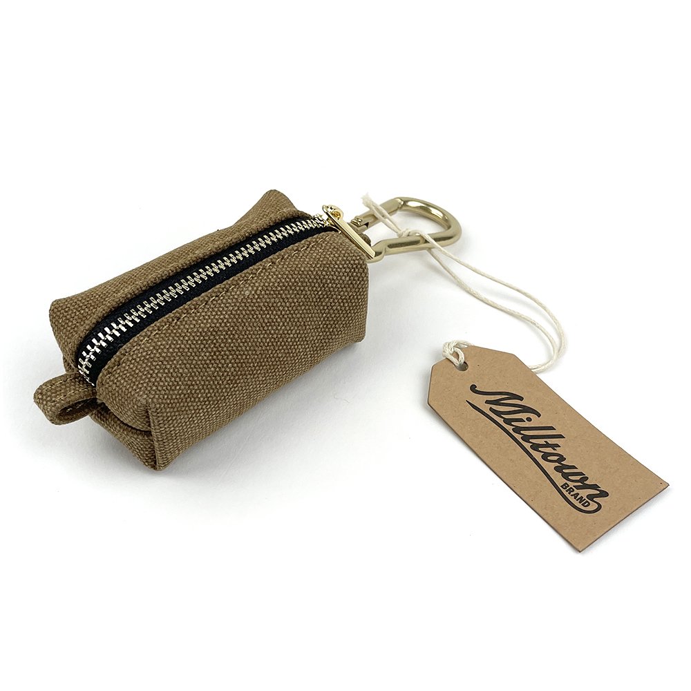 Dog Waste Bag Dispenser - Nutmeg Brown - Waterproof Washed Canvas