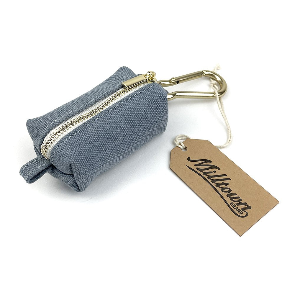 Dog Waste Bag Dispenser - Sleepy Blue - Waterproof Washed Canvas