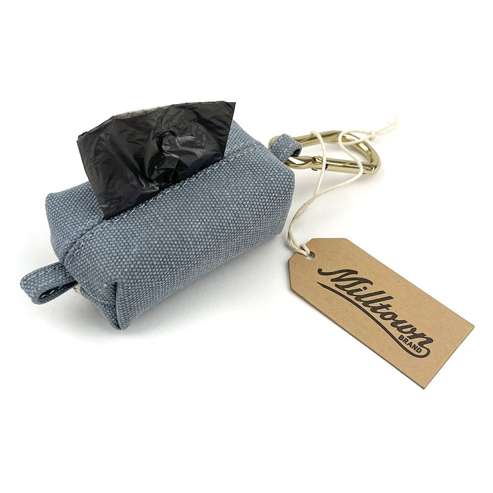 Dog Waste Bag Dispenser - Sleepy Blue - Waterproof Washed Canvas
